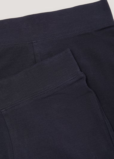 Girls 2 Pack Navy School Cycling Shorts (3-13yrs)