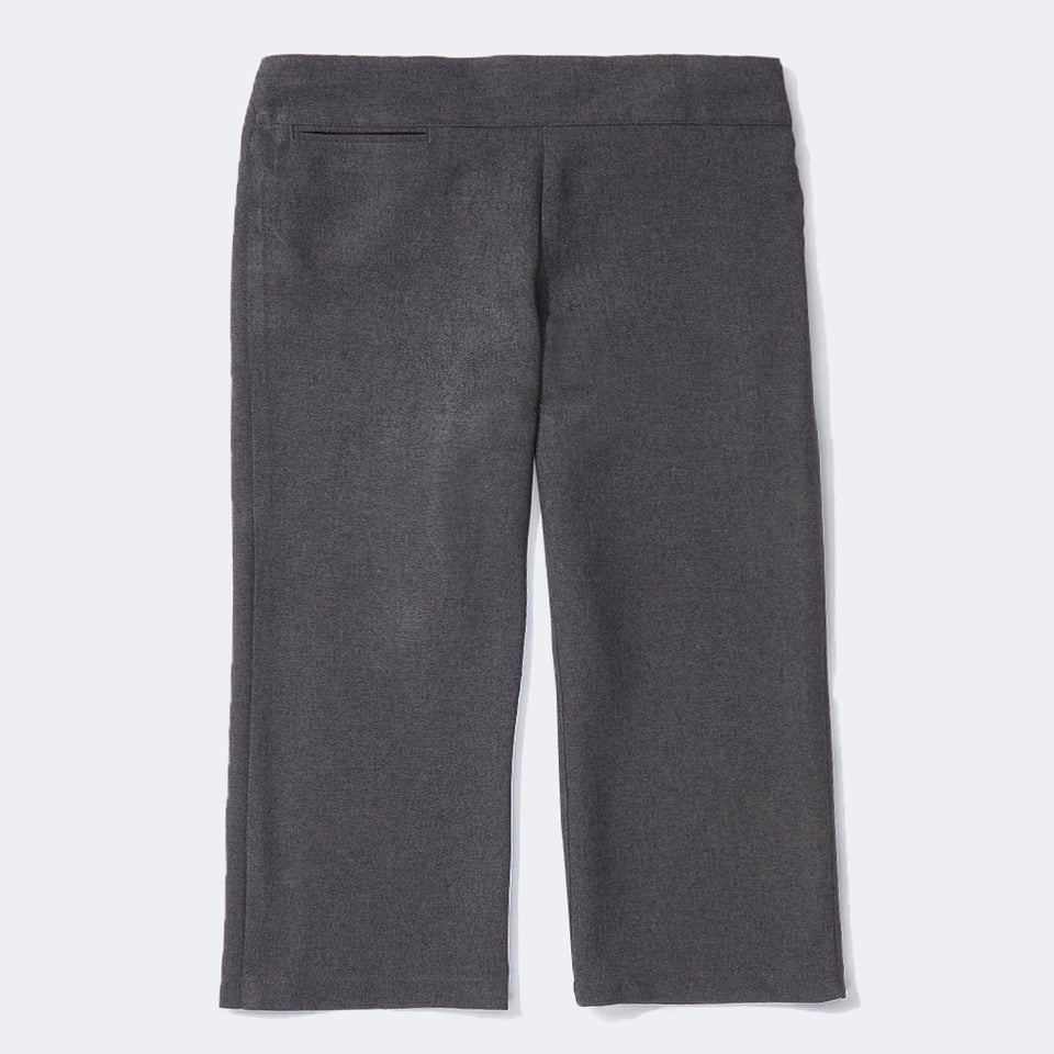 Girls Grey Straight Leg School Trousers (3-13yrs)