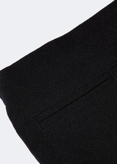 Girls Black Straight Leg School Trousers (3-13yrs)