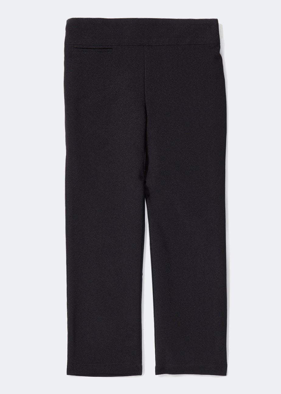 Girls Black Straight Leg School Trousers (3-13yrs)