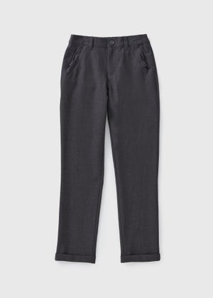 Girls Grey Slim Fit School Trousers (3-13yrs)