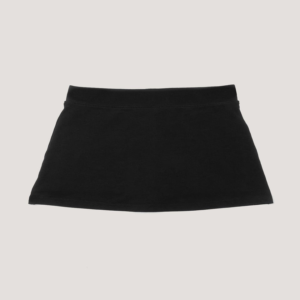 Girls Black Jersey School Sports Skort (3-13yrs)