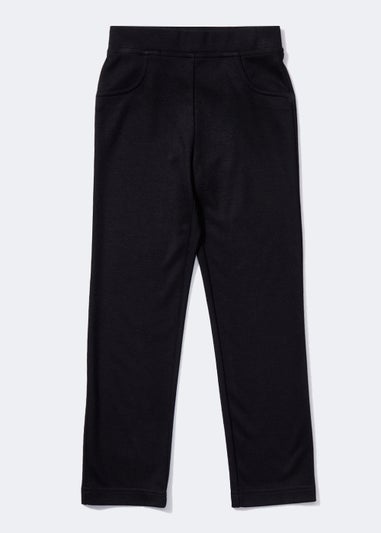 Girls Black Stretch School Trousers (3-13yrs)