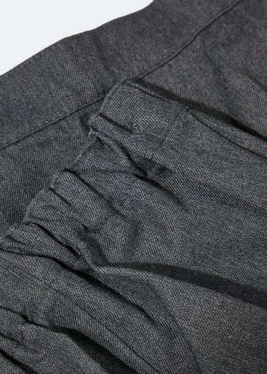 Boys 2 Pack Grey Slim Fit School Trousers (3-13yrs)