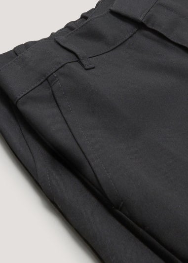 Boys 2 Pack Black Slim Fit School Trousers (3-16yrs)