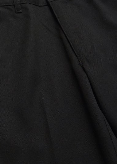 Boys 2 Pack Black Regular Fit School Trousers (3-16yrs)