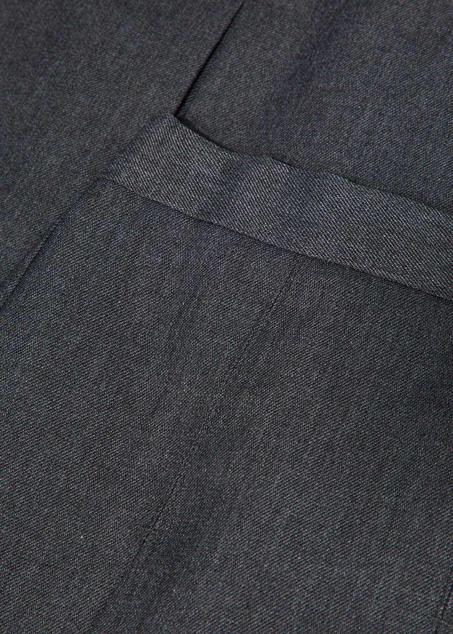 Girls 2 Pack Grey Box Pleat School Skirts (3-16yrs)