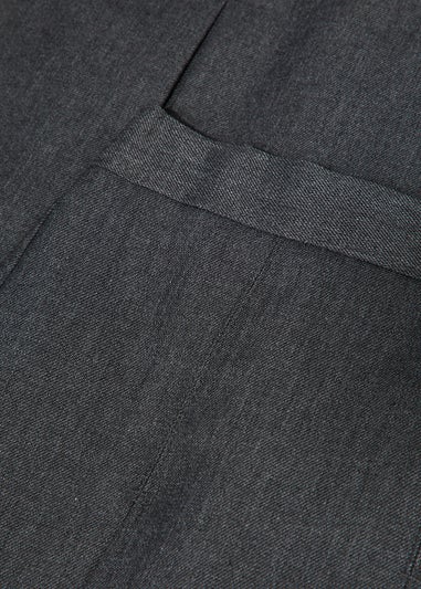 Girls 2 Pack Grey Box Pleat School Skirts (3-16yrs)