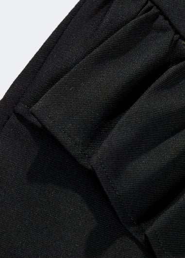 Girls Black Ruffle School Skirt (3-13yrs)