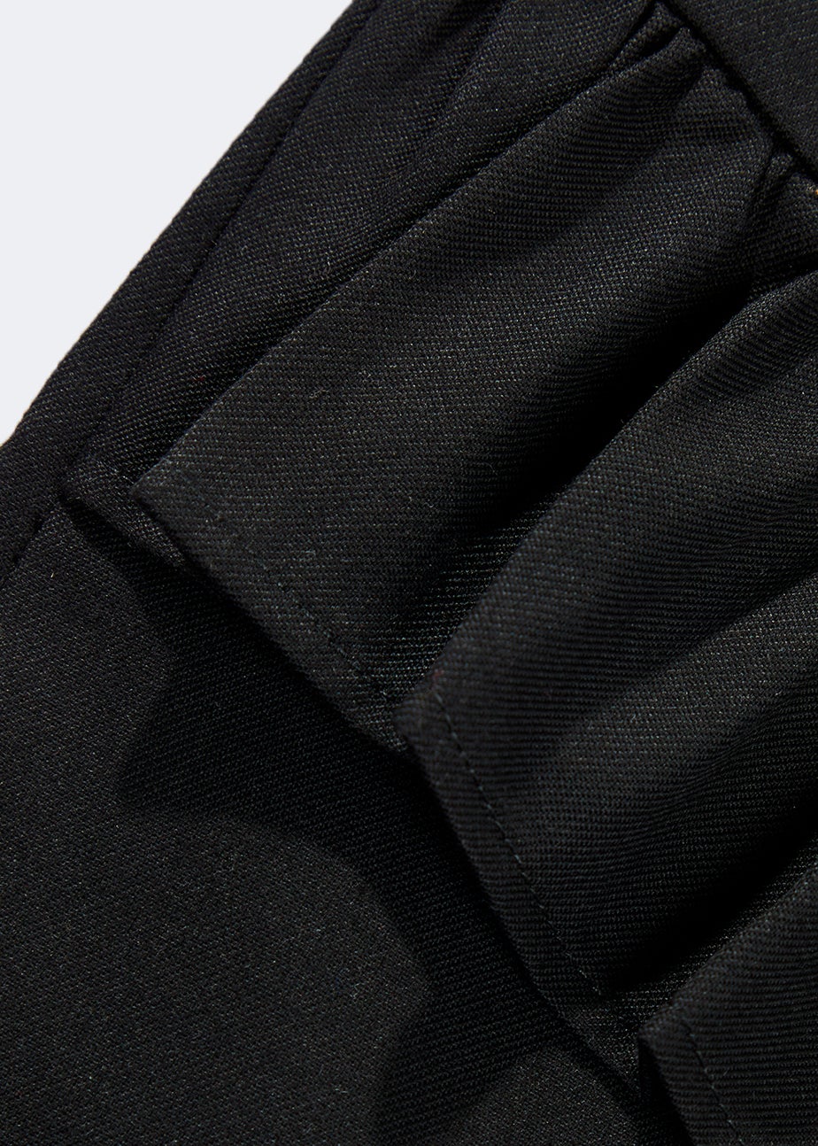 Girls Black Ruffle School Skirt (3-13yrs)