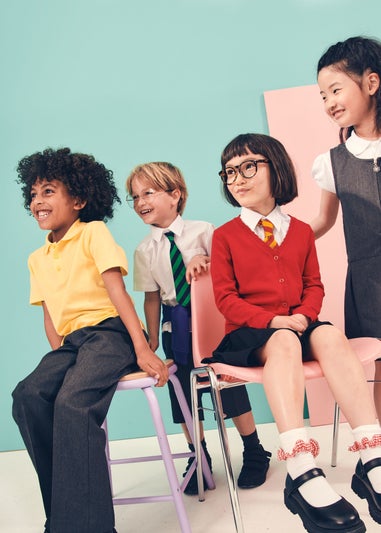 Girls 2 Pack Red School Cardigans (3-13yrs)