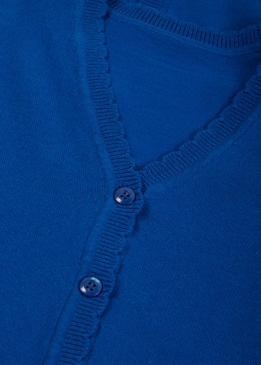 Girls 2 Pack Royal Blue School Cardigans (4-13yrs)