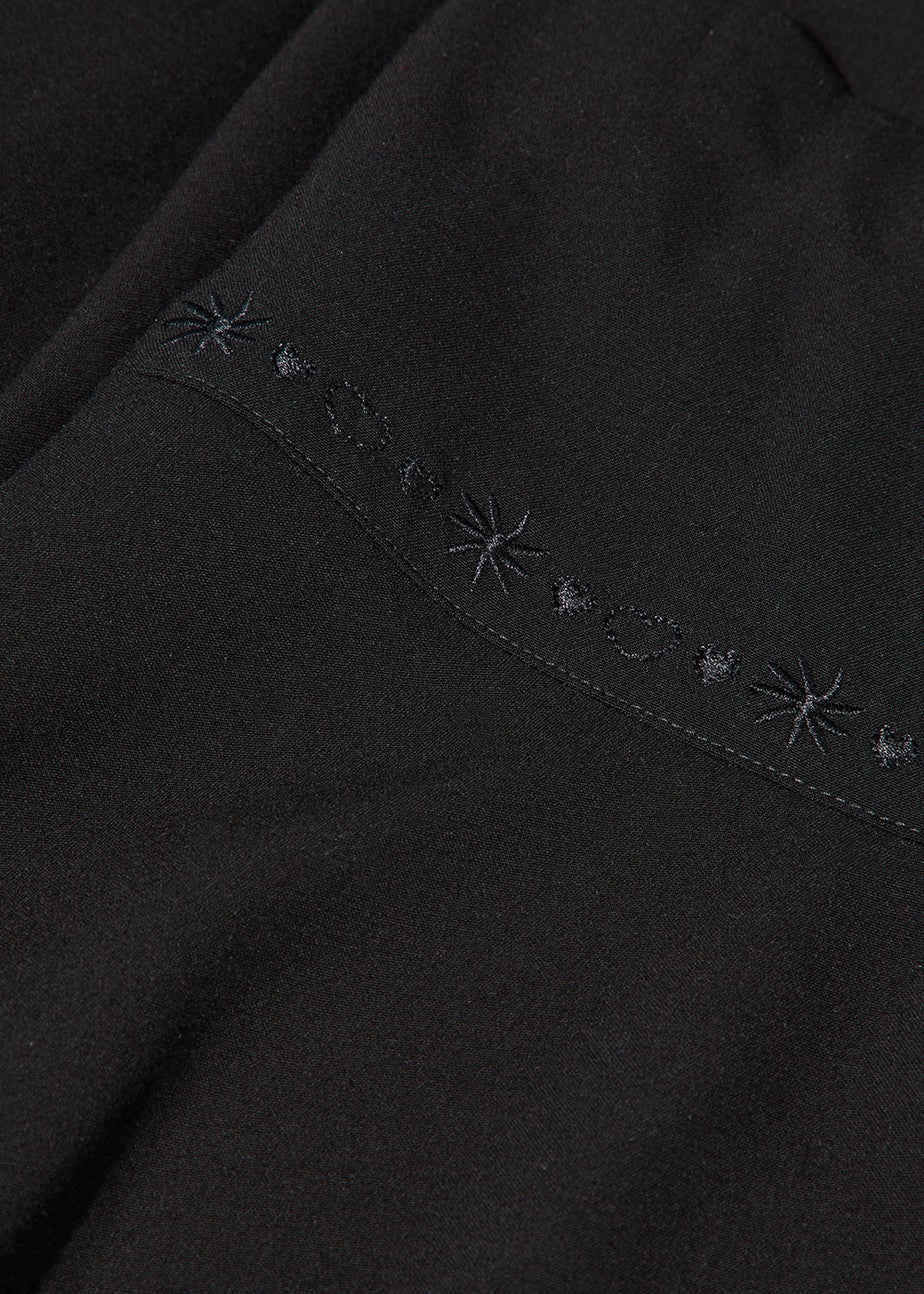 Girls 2 Pack Black Flippy School Skirts (3-13yrs)