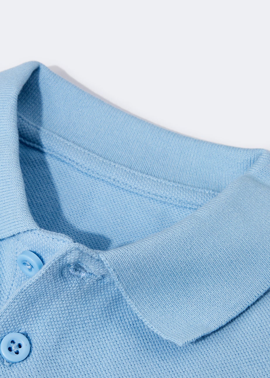 Kids 2 Pack Light Blue School Polo Shirts (3-16yrs)