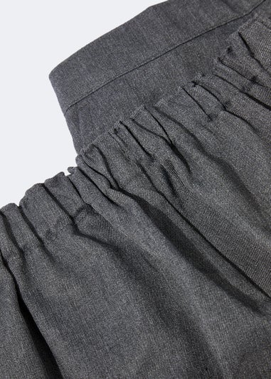 Boys 2 Pack Grey Pull On School Trousers (3-11yrs)