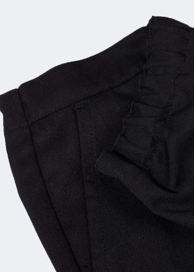 Boys 2 Pack Black Pull On School Trousers (3-11yrs)