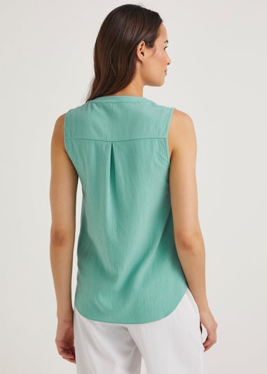 Sage Sleeveless Blouse