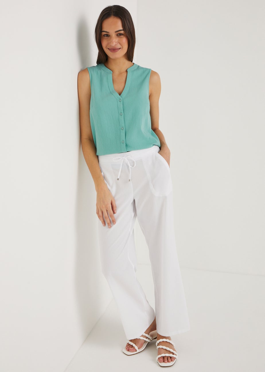 Sage Sleeveless Blouse