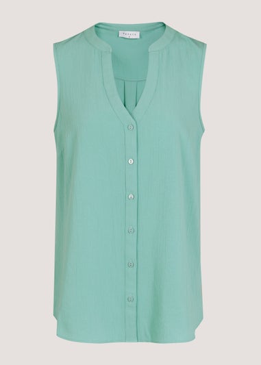 Sage Sleeveless Blouse