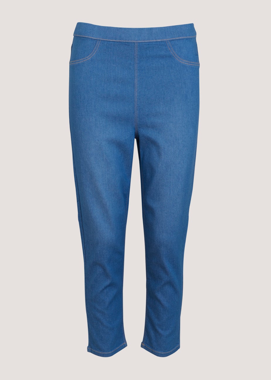 Rosie Blue Cropped Pull On Jeggings