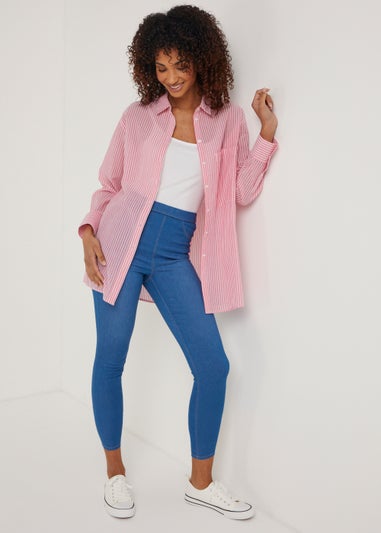 Rosie Blue Cropped Pull On Jeggings