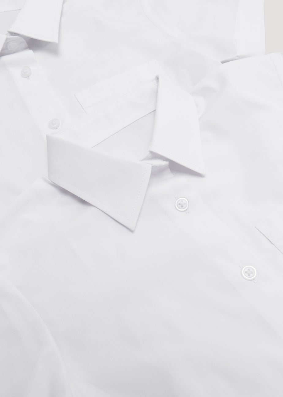 Girls 5 Pack White School Blouses (4-15yrs)