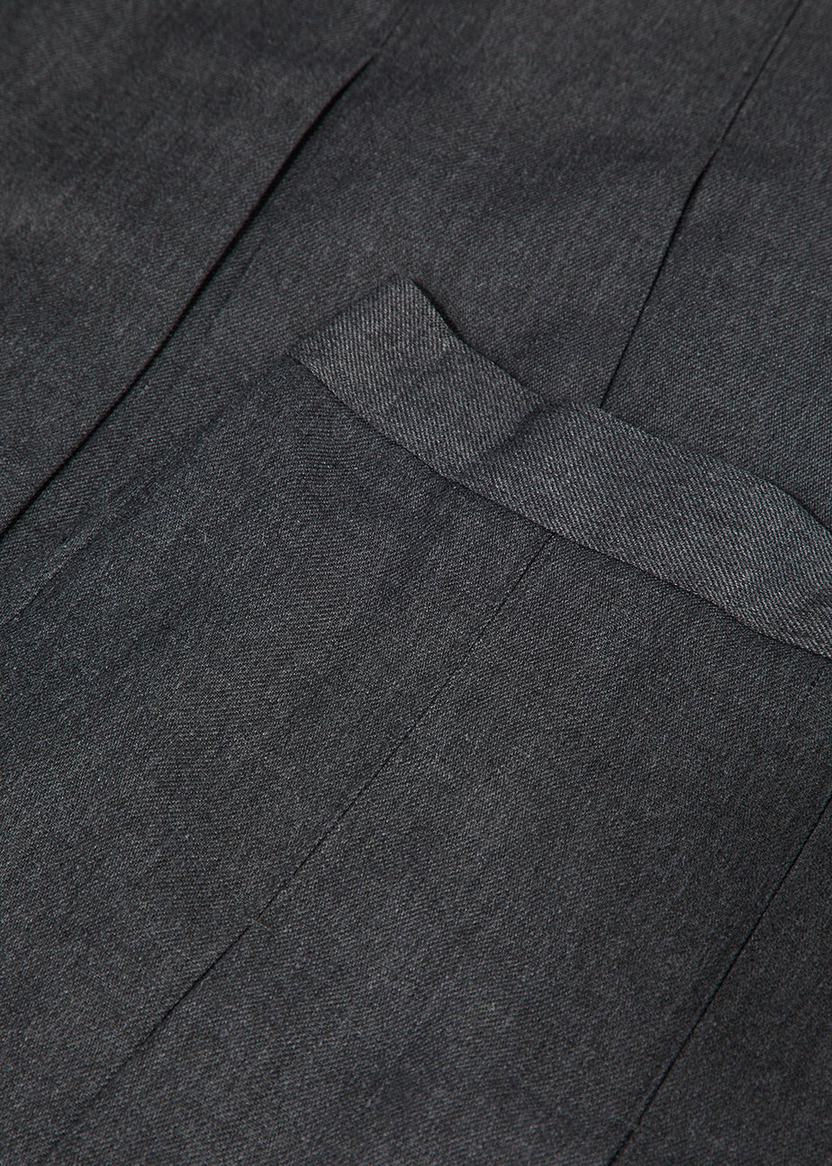 Girls 2 Pack Long Length Box Pleat School Skirts (3-16yrs)