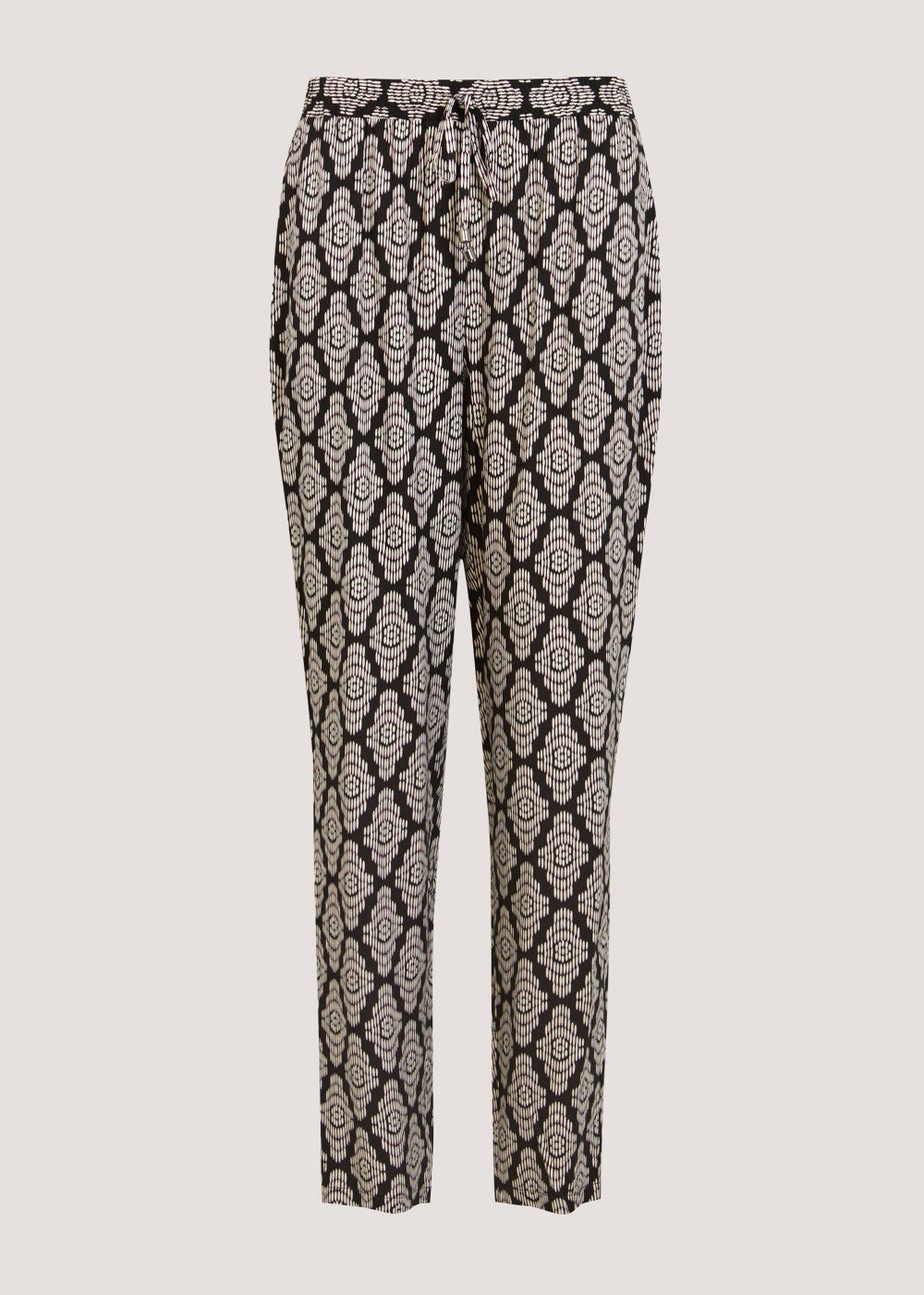 Black & White Print Trousers