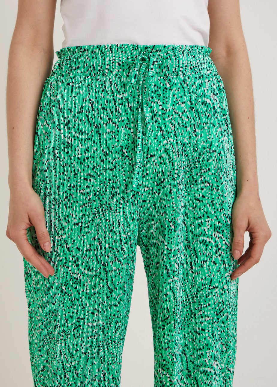 Green Spring Plisse Trousers