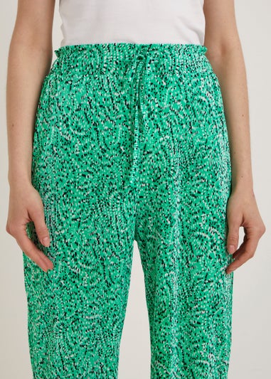 Green Spring Plisse Trousers