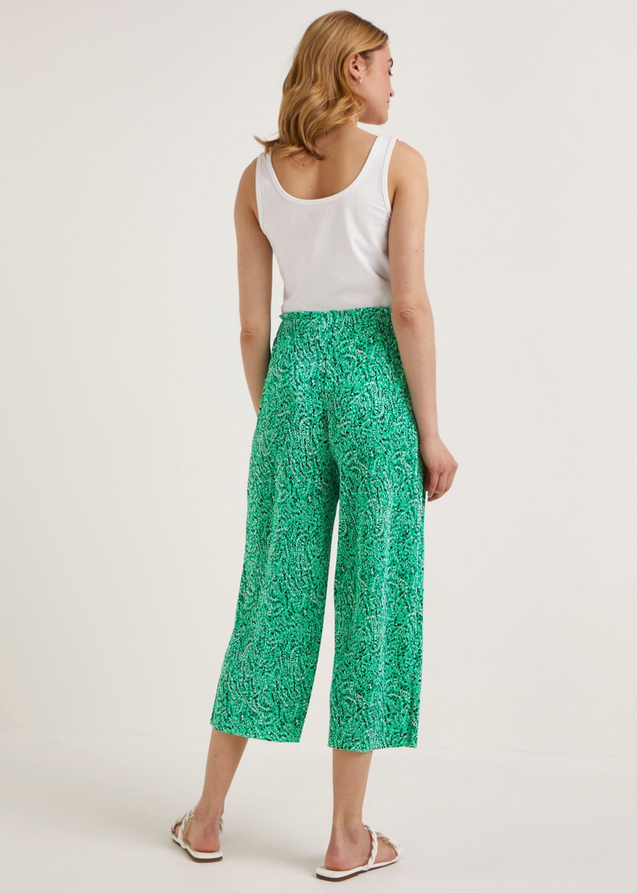 Green Spring Plisse Trousers