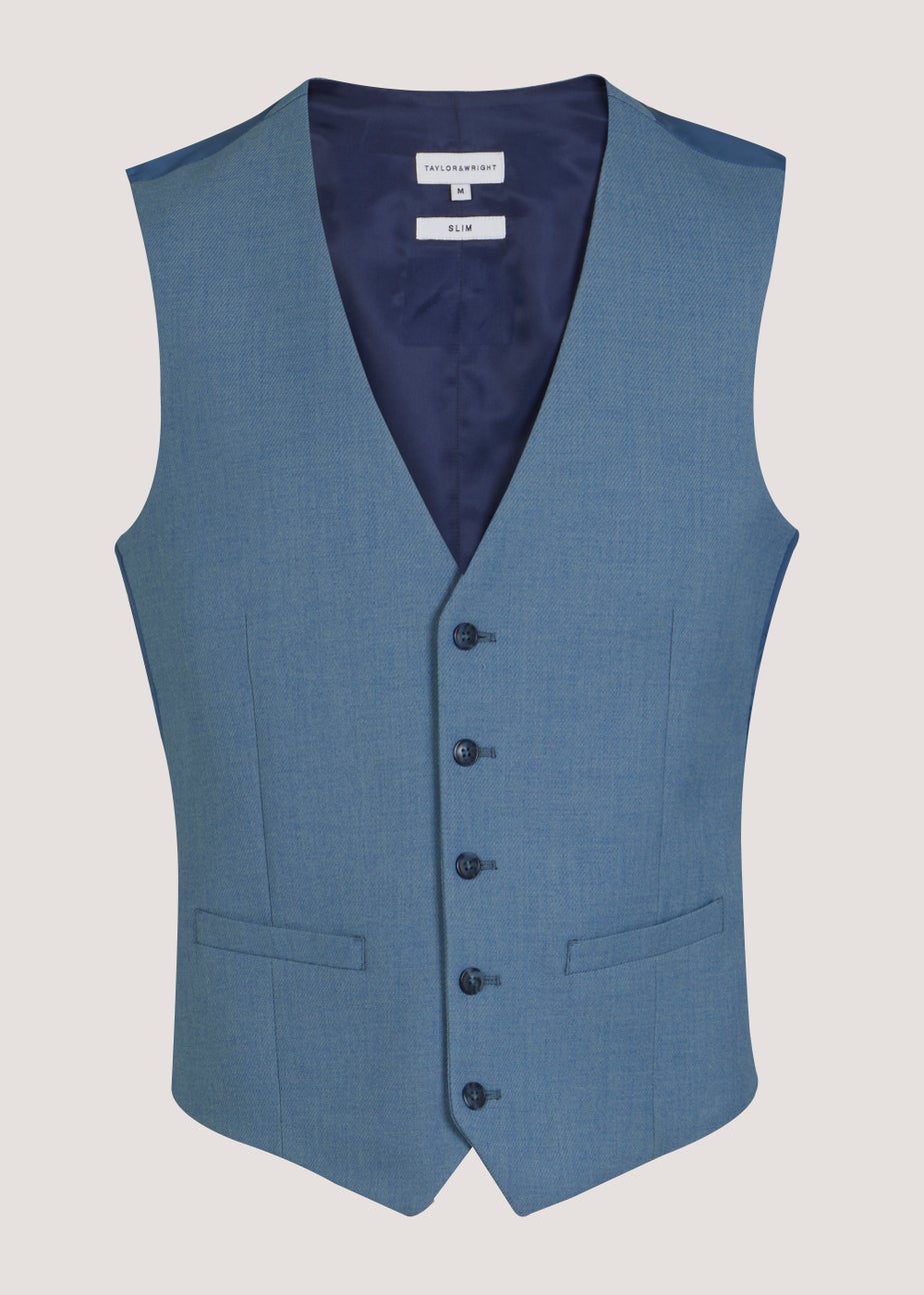 Taylor & Wright Ledger Blue Waistcoat