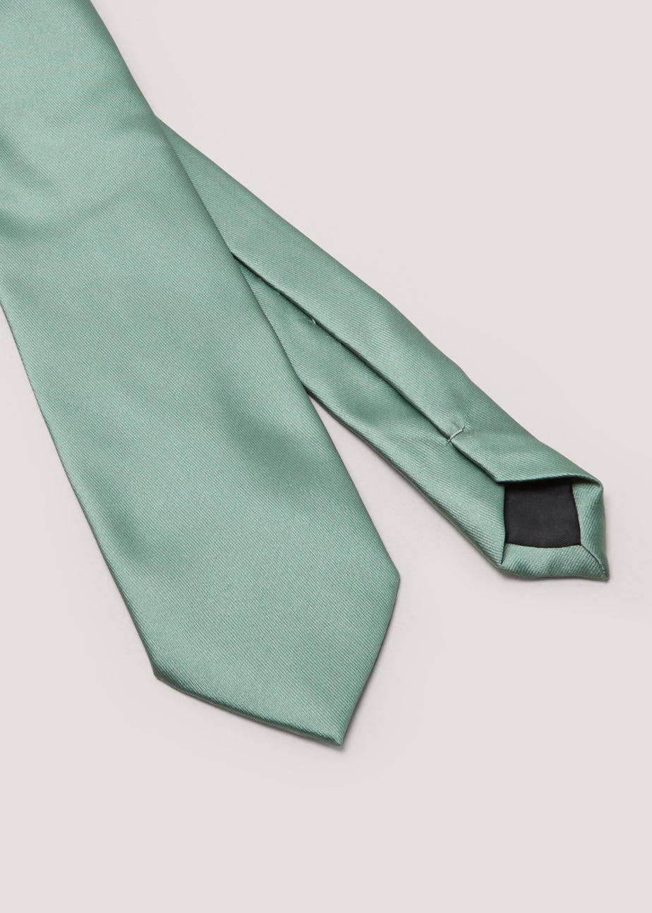 Taylor & Wright Green Plain Skinny Tie