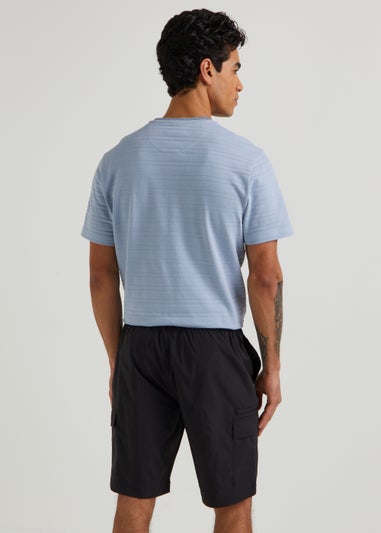 Black Drawstring Cargo Shorts