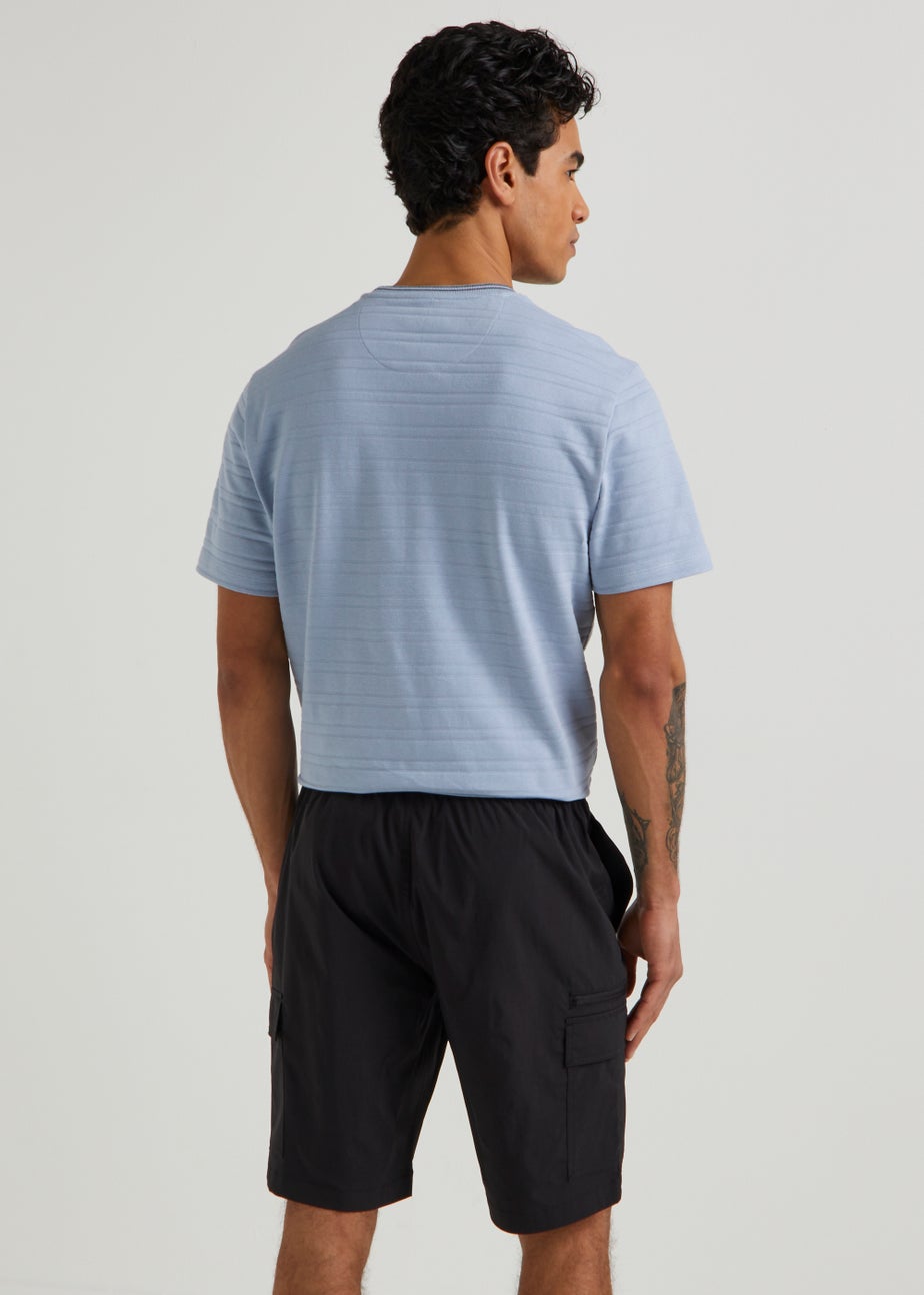 Black Drawstring Cargo Shorts