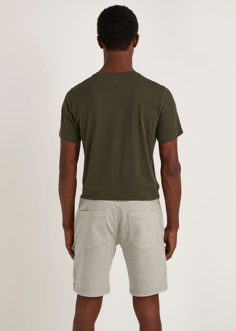 Bone Denim Cargo Shorts