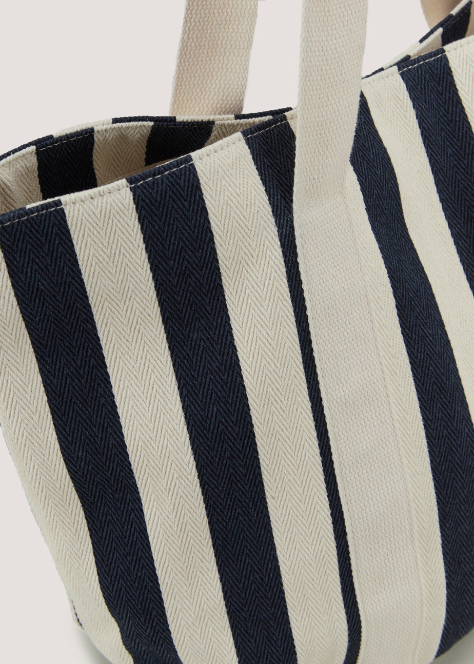 Navy Nautical Beach Bag