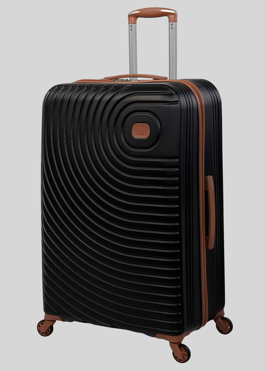 IT Luggage Black Hard Shell Suitcase