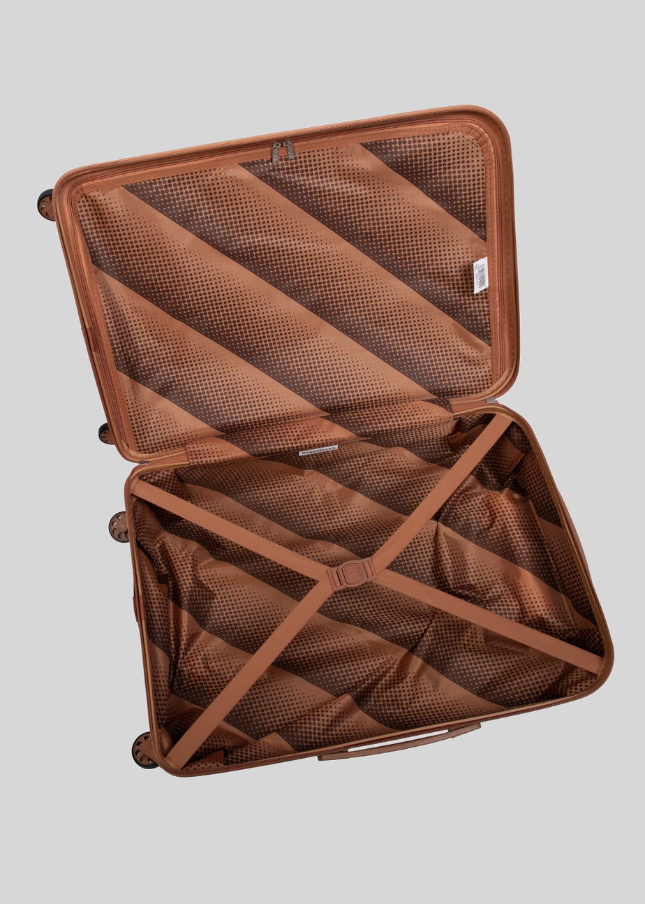 IT Luggage Black Hard Shell Suitcase