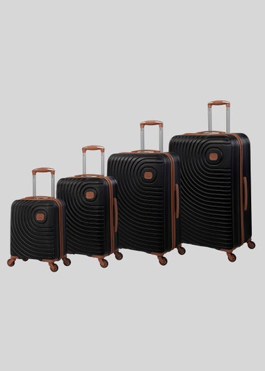 IT Luggage Black Hard Shell Suitcase