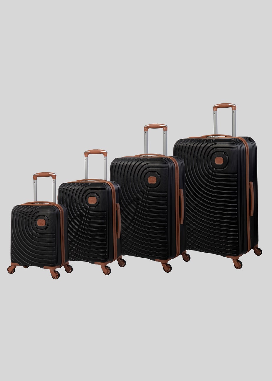 IT Luggage Black Hard Shell Suitcase