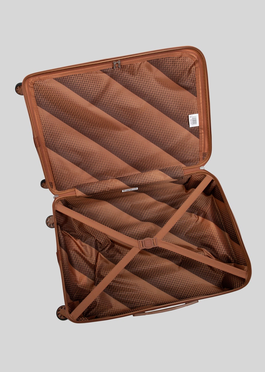 IT Luggage Blue Hard Shell Suitcase