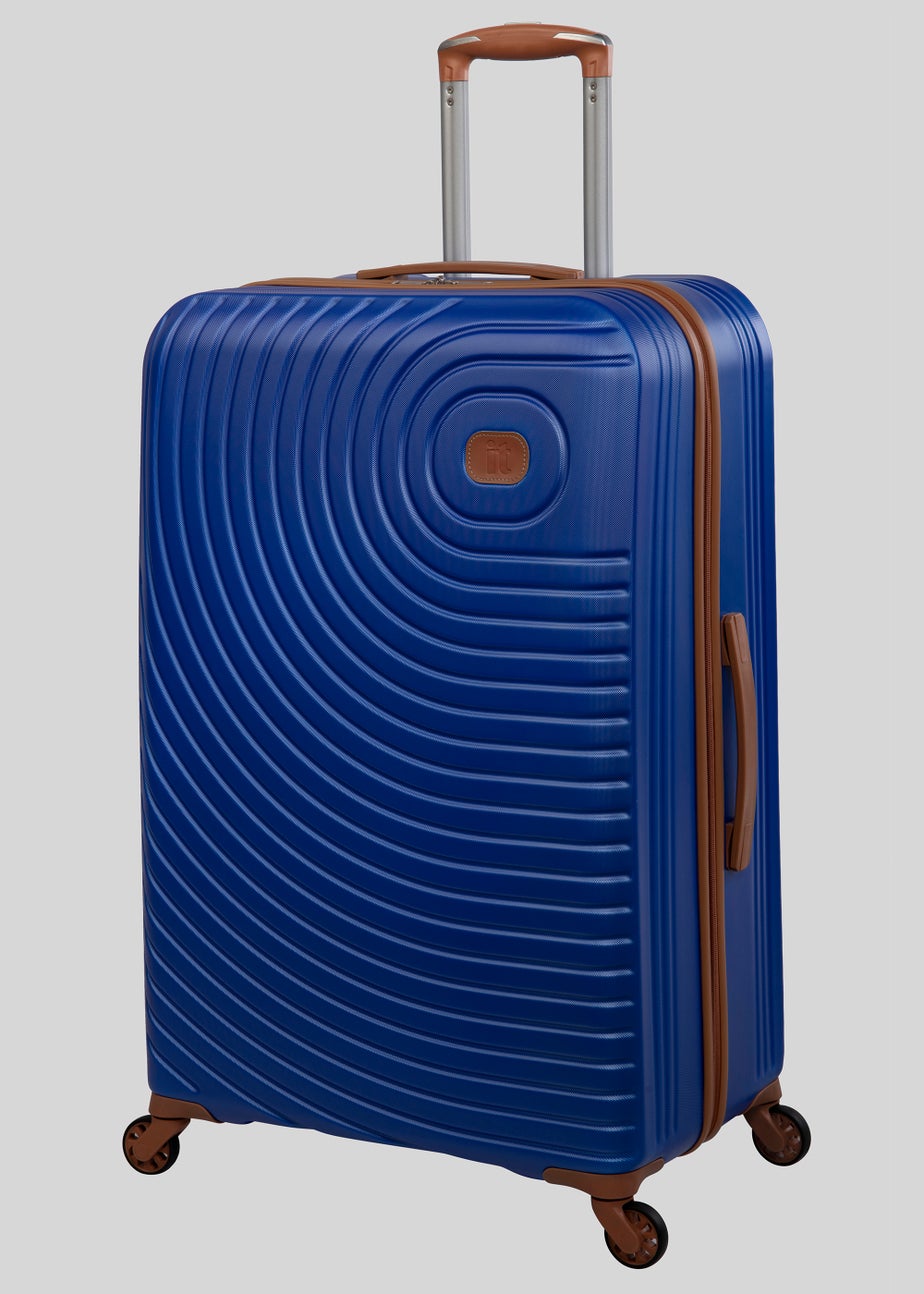 IT Luggage Blue Hard Shell Suitcase