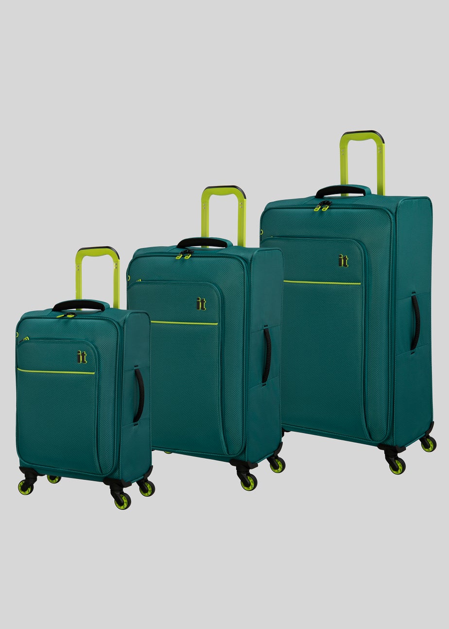 IT Luggage Teal Soft Shell Suitcase