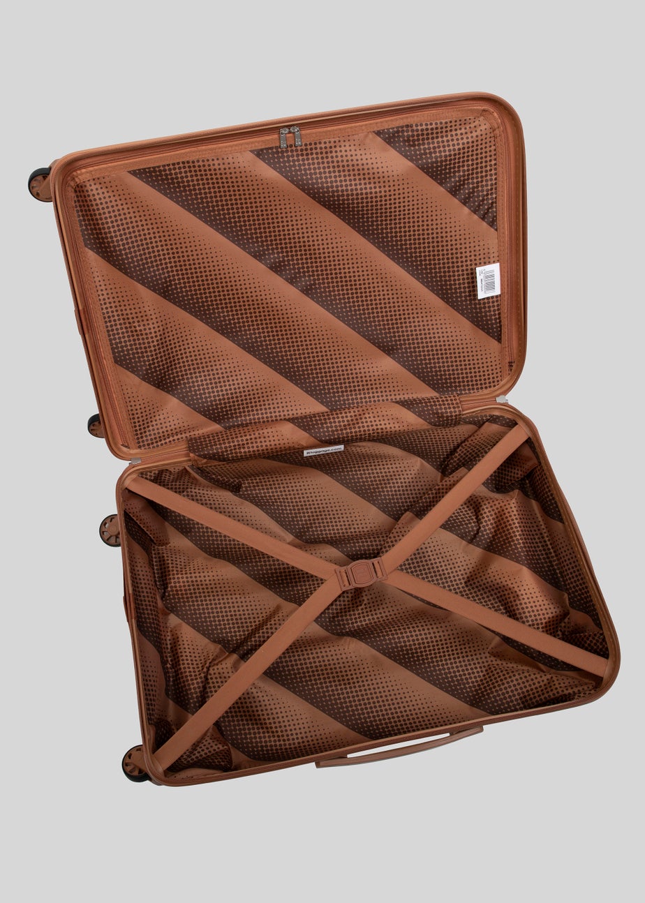 IT Luggage Cream Hard Shell Suitcase