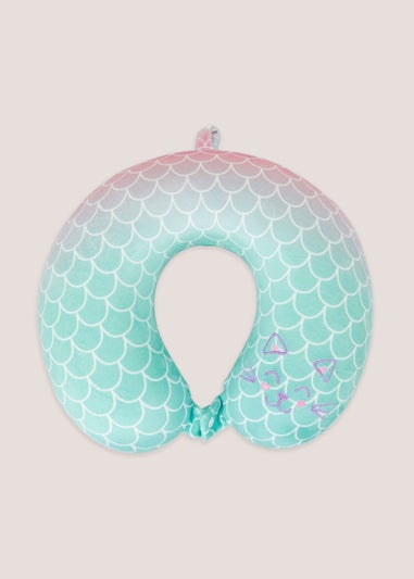 Mermaid Cat Travel Neck Pillow (31.5cm x 31cm x 9cm)