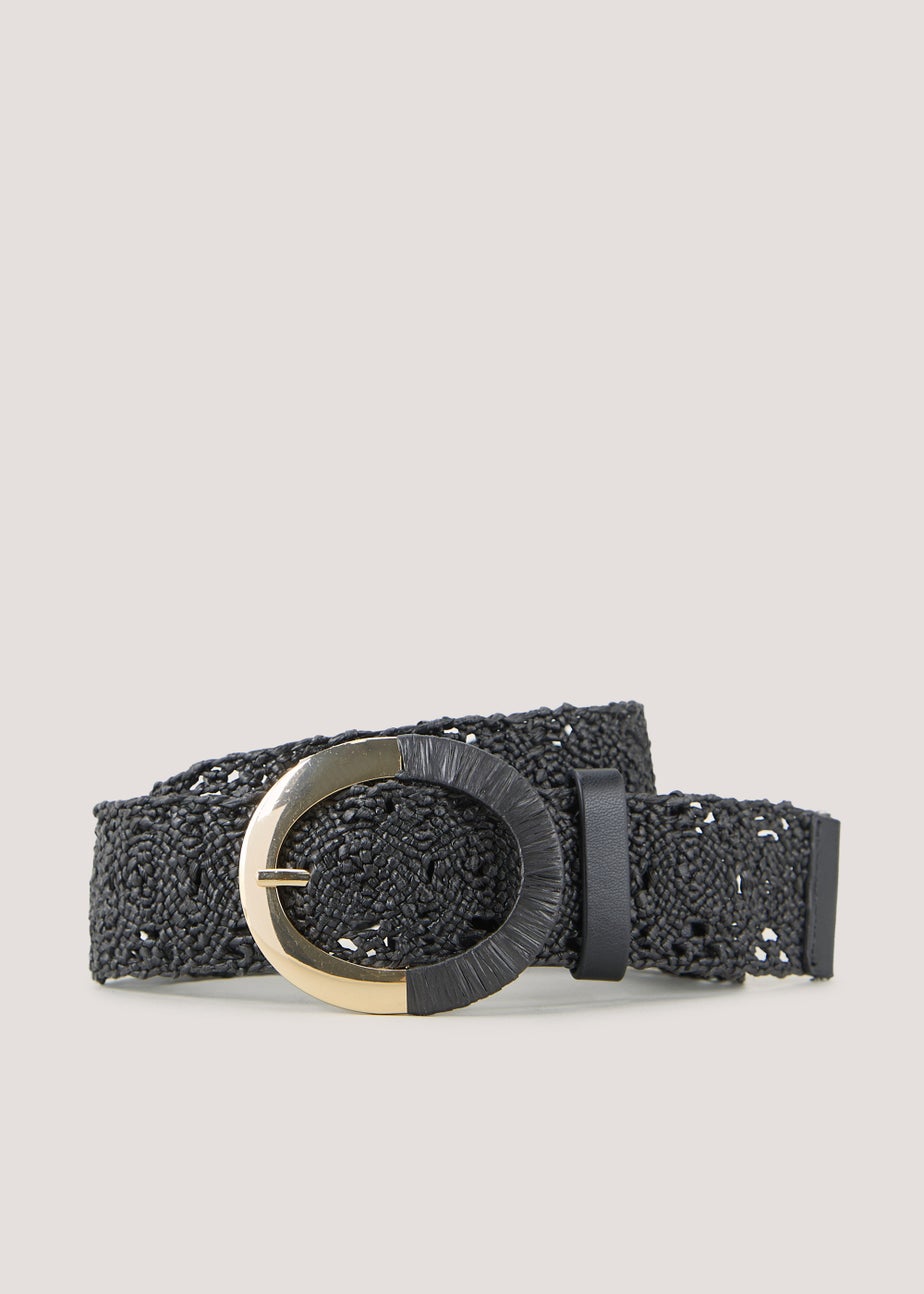 Black Macrame Belt