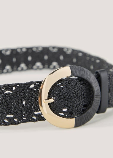 Black Macrame Belt