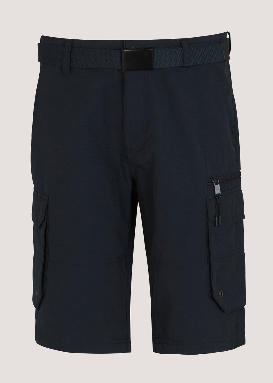 Lincoln Navy Belted Cargo Shorts