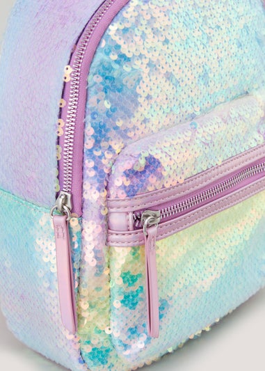Girls Pink Sequin Backpack